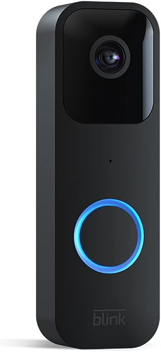 Blink Video Doorbell | Two-way audio, HD video, motion and chime app alerts and Alexa enabled — wired or wire-free (Black) - Image 2