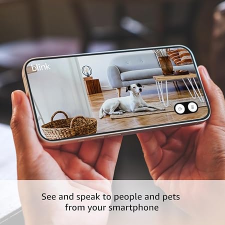 Blink Mini 2 — Plug-in smart security camera, HD night view in color, built-in spotlight, two-way audio, motion detection, Works with Alexa (White) - Image 2